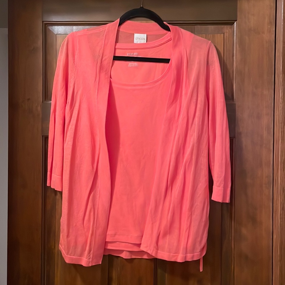 Matching tank and cardigan